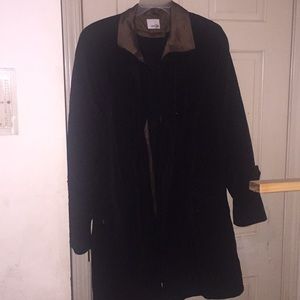 Trench coat with a wool lining